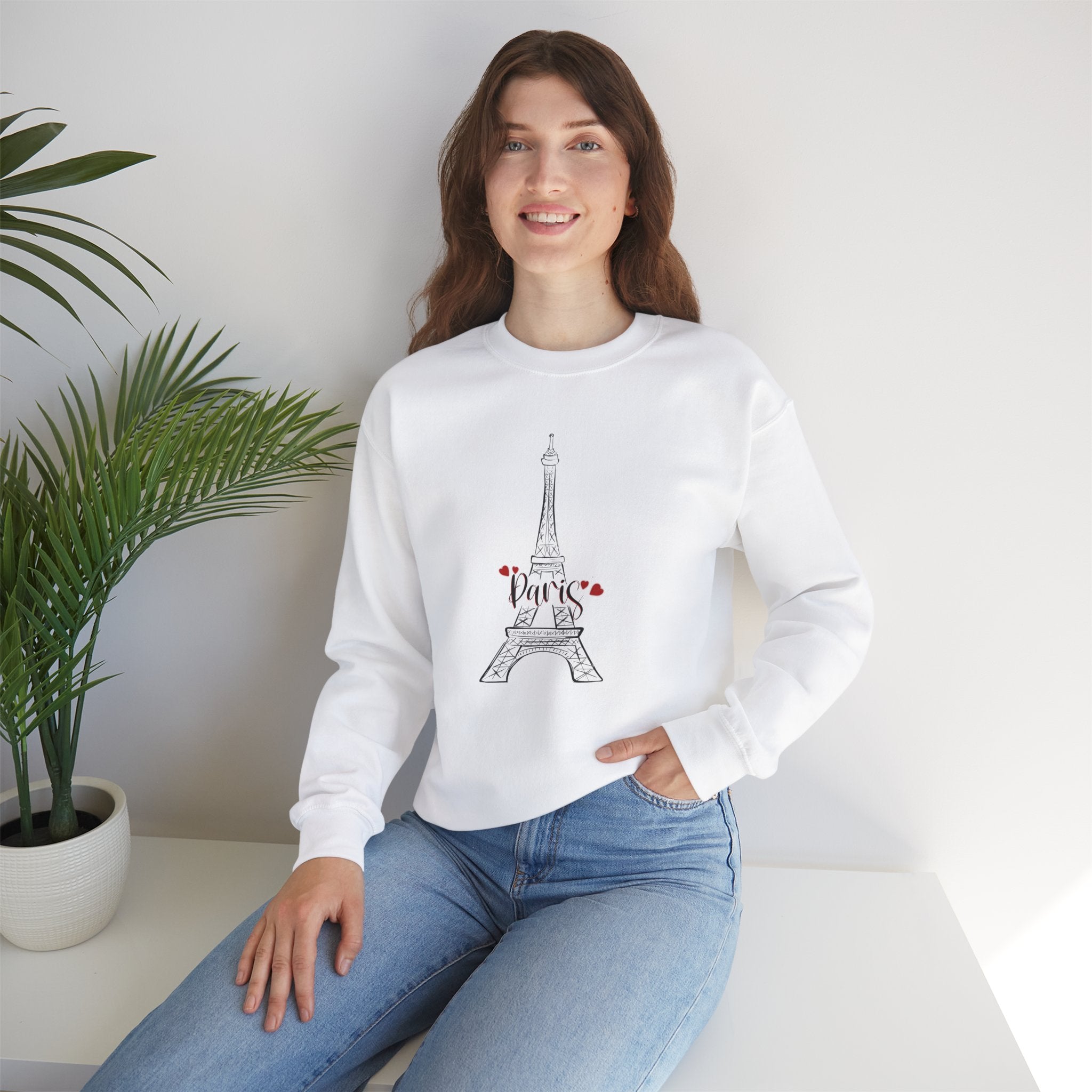 Eiffel Tower crewneck Sweatshirt Unisex