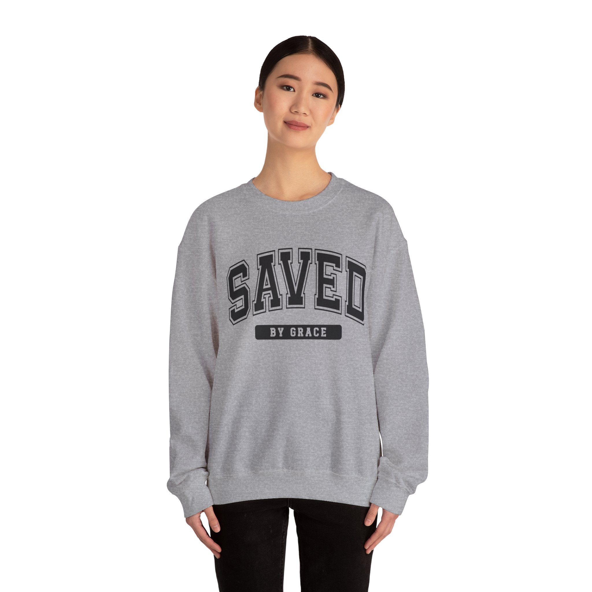 Saved by Grace crewneck Sweatshirt - Unisex