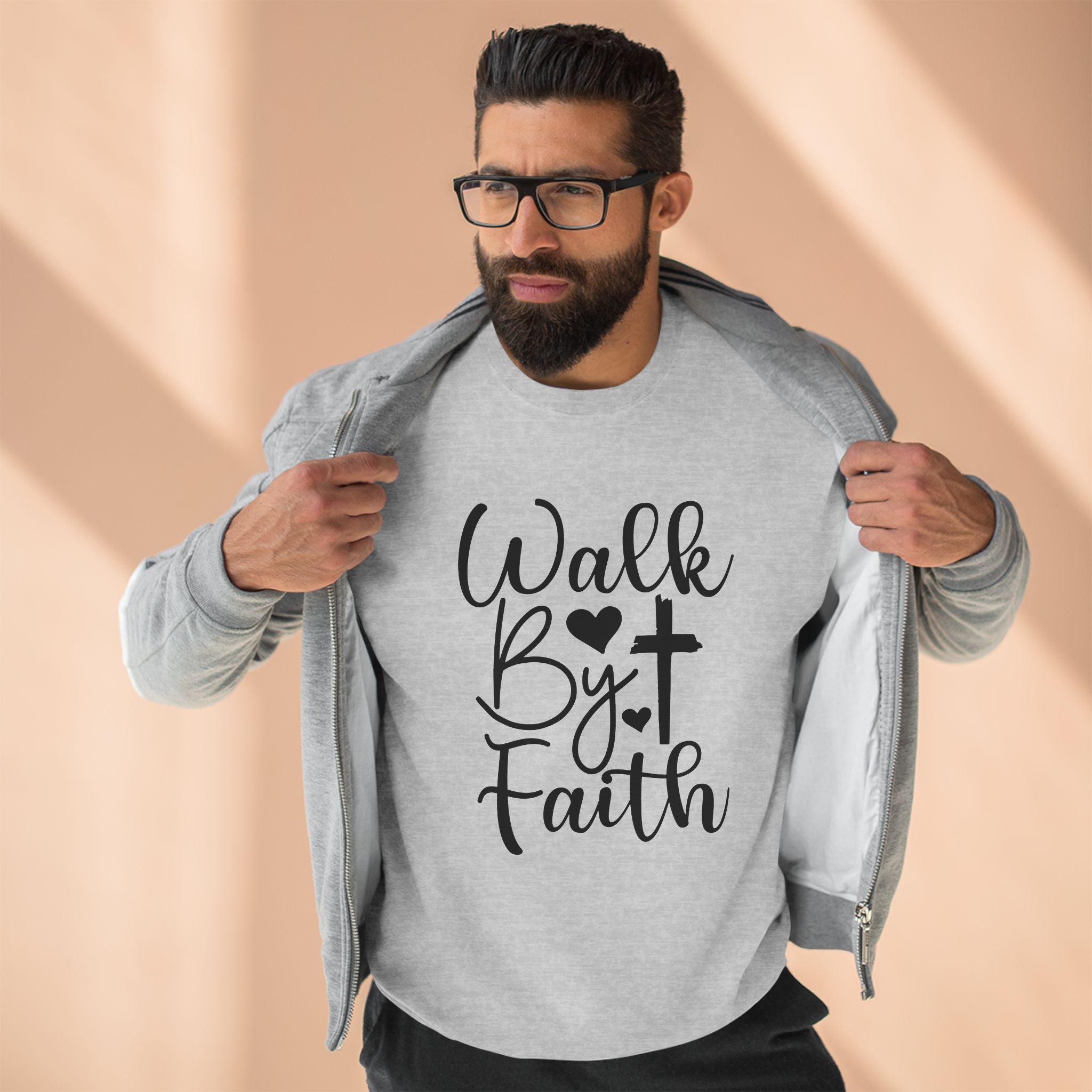 Walk by Faith Crewneck Sweatshirt- Unisex