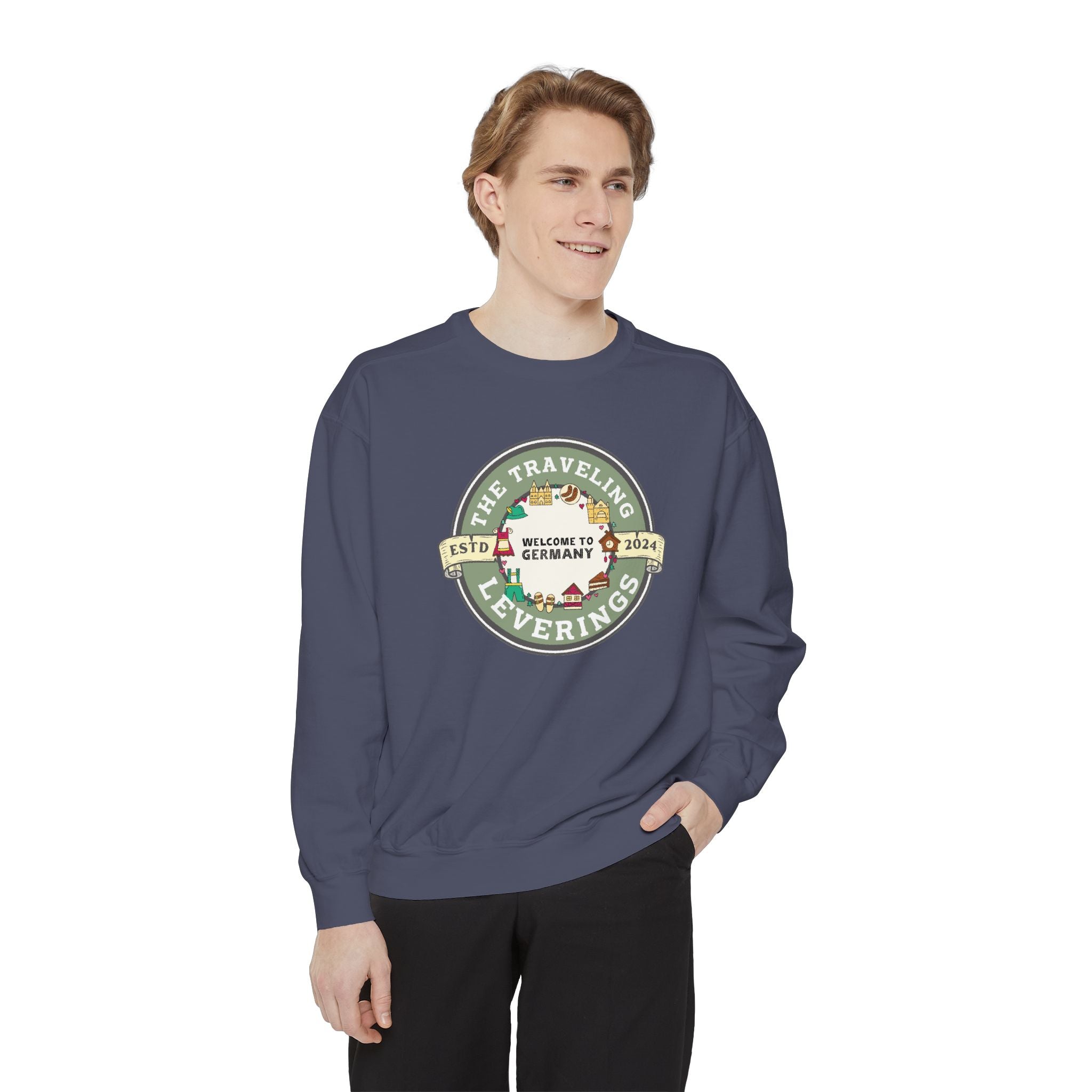 Customized Unisex Garment-Dyed Sweatshirt